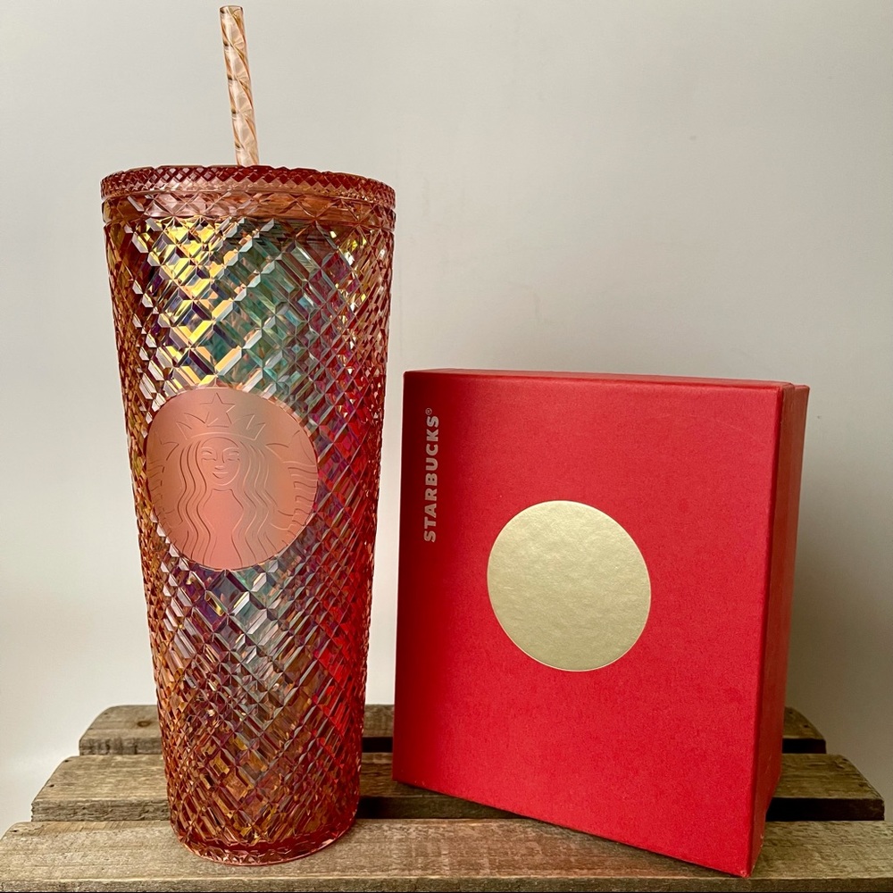 STARBUCKS Holiday Jeweled Gold Venti Cold Tumbler